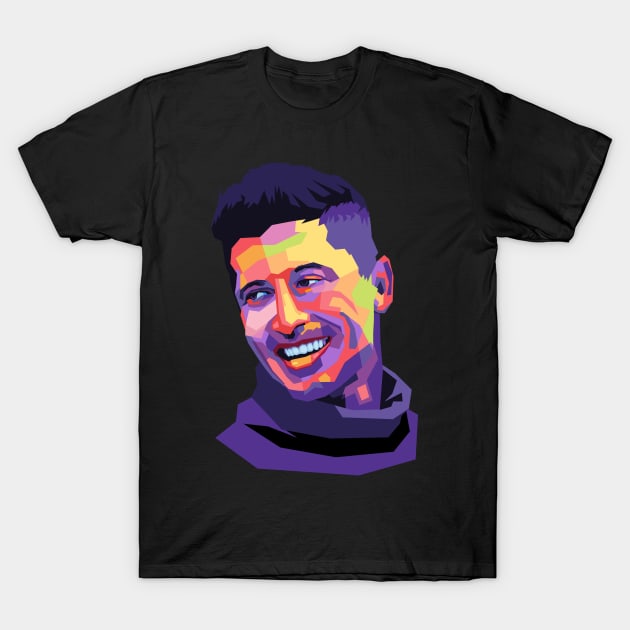 Lewandowski pop art T-Shirt by Danwpap2